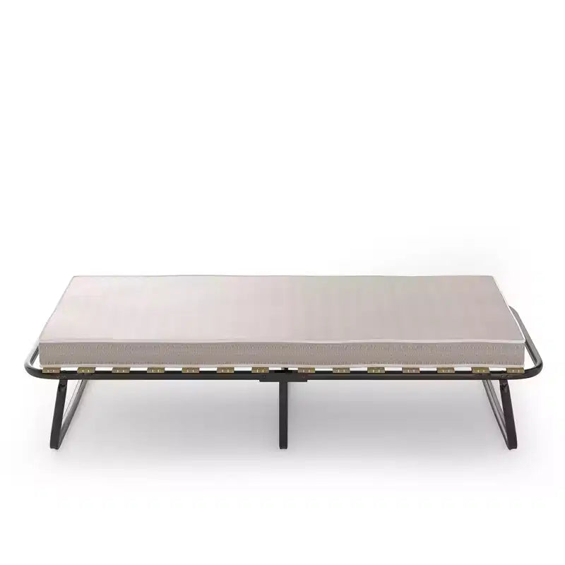 Costway Letto Pieghevole con Materasso in Memory Foam Rete a Doghe in Legno per Ospiti Prodotto in Italia