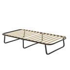 Costway Letto Pieghevole con Materasso in Memory Foam Rete a Doghe in Legno per Ospiti Prodotto in Italia