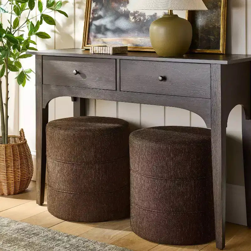 Pouf rotondo Catalina - Threshold designed with Studio McGee