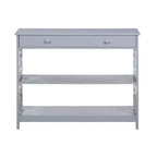 Tavolino consolle a 1 cassetto con ripiani Town Square - Breighton Home