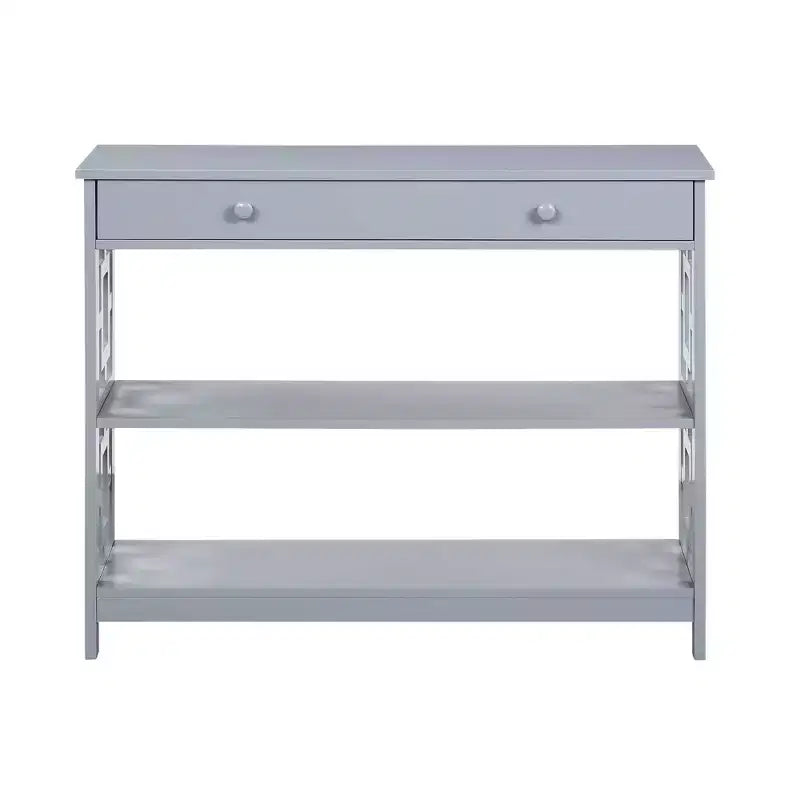 Tavolino consolle a 1 cassetto con ripiani Town Square - Breighton Home