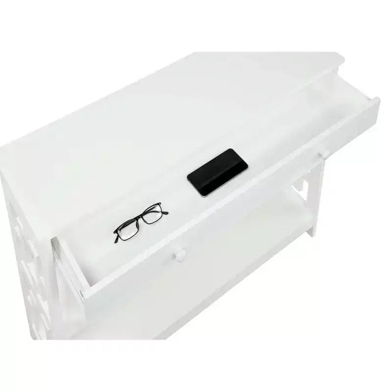 Tavolino consolle a 1 cassetto con ripiani Town Square - Breighton Home