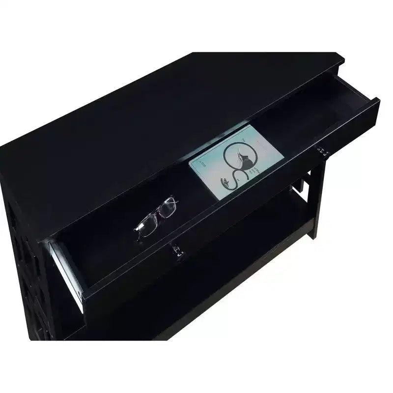 Tavolino consolle a 1 cassetto con ripiani Town Square - Breighton Home
