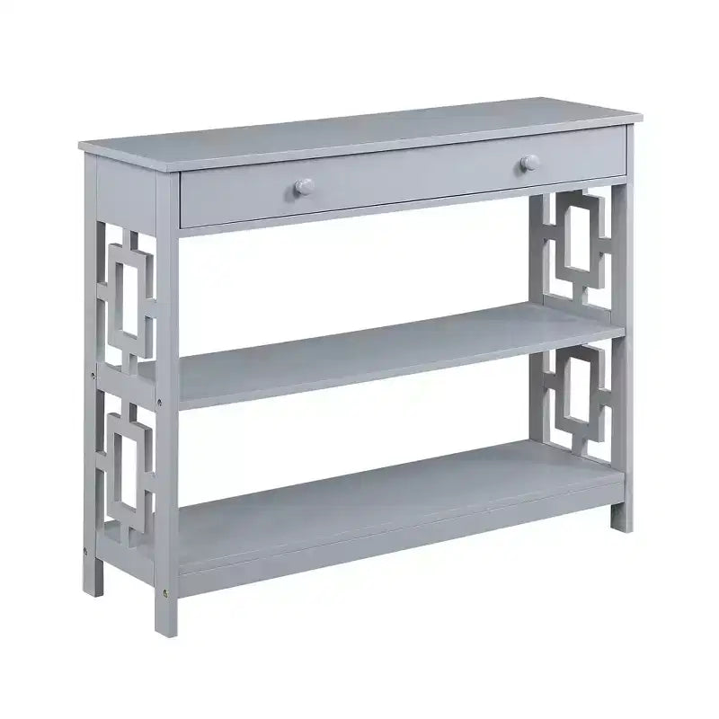 Tavolino consolle a 1 cassetto con ripiani Town Square - Breighton Home