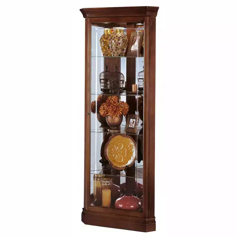 Howard Miller 680345 Lynwood Curio Cabinet 680345 Windsor Cherry