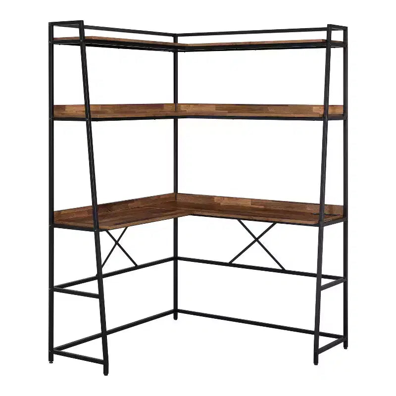 Clydebank Corner Desk with Bookcase and USB Plug - HOMES: Inside + Out