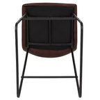 Sgabelli Merrick Lane da 30 pollici, con sedile a secchiello in finta pelle, altezza bancone, set da 2