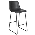 Sgabelli Merrick Lane da 30 pollici, con sedile a secchiello in finta pelle, altezza bancone, set da 2