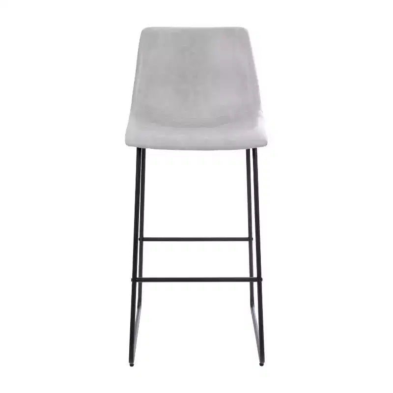 Sgabelli Merrick Lane da 30 pollici, con sedile a secchiello in finta pelle, altezza bancone, set da 2