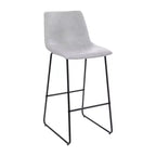 Sgabelli Merrick Lane da 30 pollici, con sedile a secchiello in finta pelle, altezza bancone, set da 2