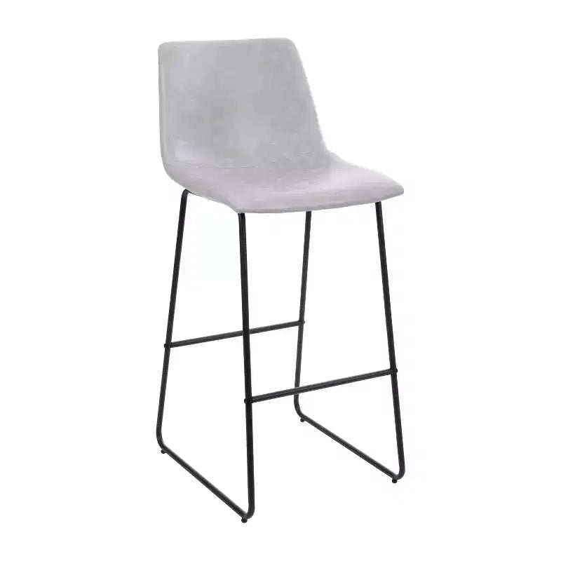 Sgabelli Merrick Lane da 30 pollici, con sedile a secchiello in finta pelle, altezza bancone, set da 2