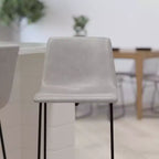 Sgabelli Merrick Lane da 30 pollici, con sedile a secchiello in finta pelle, altezza bancone, set da 2