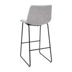 Sgabelli Merrick Lane da 30 pollici, con sedile a secchiello in finta pelle, altezza bancone, set da 2
