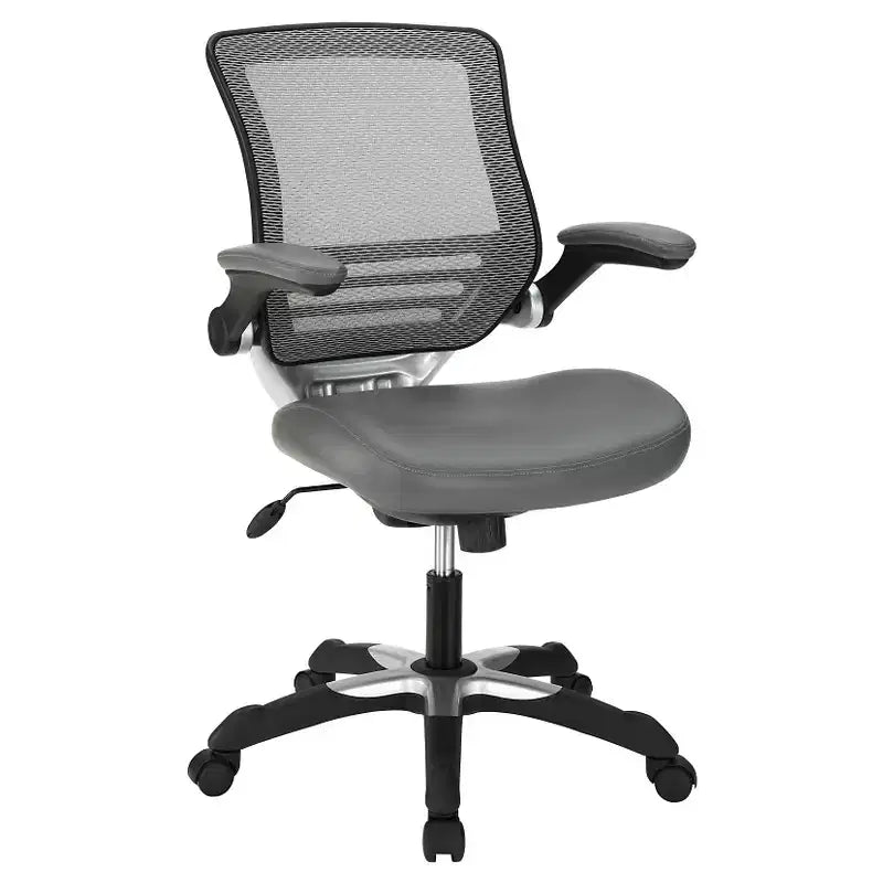 Edge Mesh Back with Leatherette Seat Office Chair - Modway