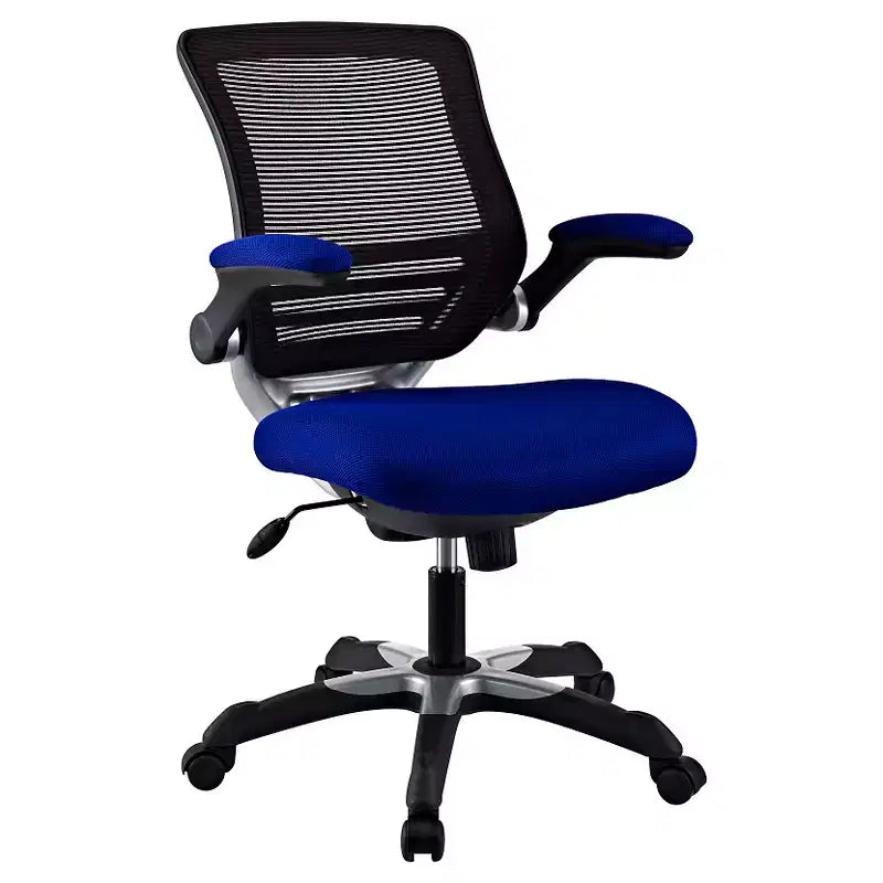 Sedia da Ufficio Modway Edge con Schienale in Rete e Seduta in Similpelle