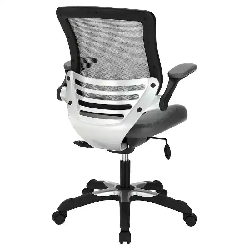 Sedia da Ufficio Modway Edge con Schienale in Rete e Seduta in Similpelle
