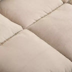 Poltrona Divano Convertibile da Pavimento HOMCOM, Letto Pieghevole, Chaise Longue per Ospiti con 2 Cuscini, Schienale e Poggiatesta Regolabili