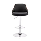 Sgabello da bar ad altezza regolabile Asher con rivestimento in similpelle cromato - Armen Living