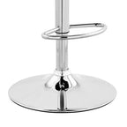 Sgabello da bar ad altezza regolabile Asher con rivestimento in similpelle cromato - Armen Living