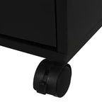 HOMCOM Meuble de Rangement à 5 Tiroirs pour Bureau, Organisateur de Rangement avec Style Nordique Minimaliste Moderne et Roues