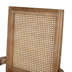Set di 2 sedie da pranzo imbottite Maria French Country in legno e canna - Christopher Knight Home