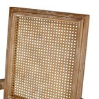 Set di 2 sedie da pranzo imbottite Maria French Country in legno e canna - Christopher Knight Home