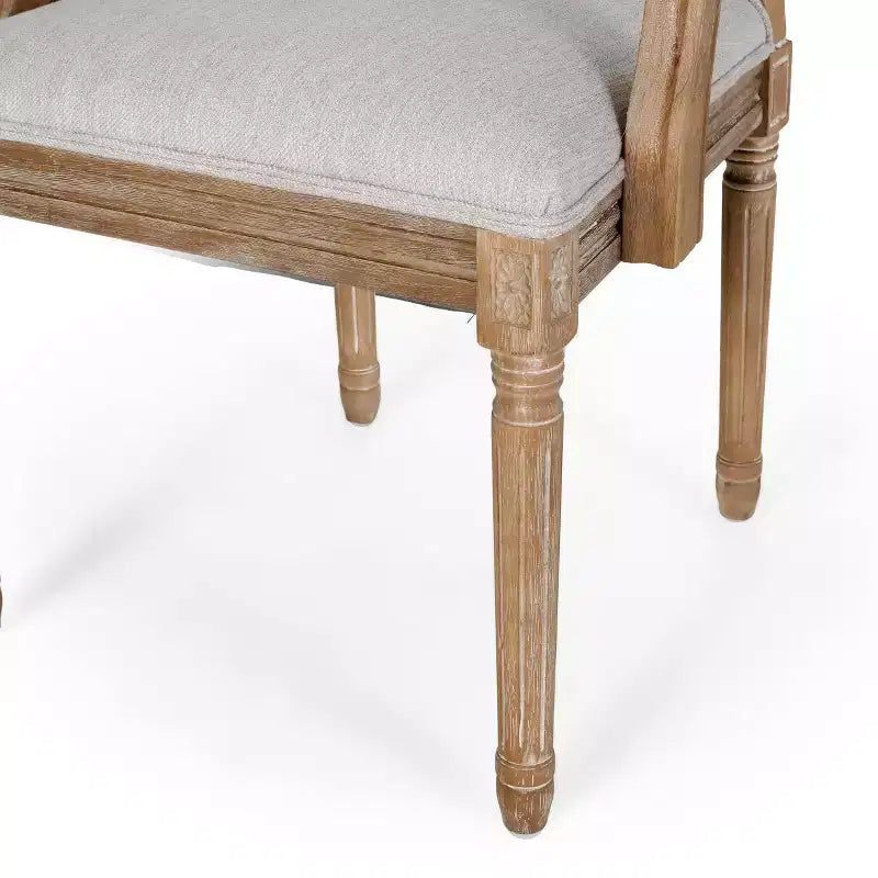 Set di 2 sedie da pranzo imbottite Maria French Country in legno e canna - Christopher Knight Home