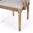 Set di 2 sedie da pranzo imbottite Maria French Country in legno e canna - Christopher Knight Home