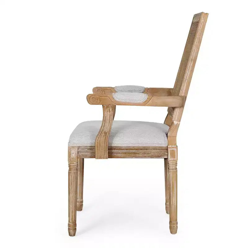 Set di 2 sedie da pranzo imbottite Maria French Country in legno e canna - Christopher Knight Home