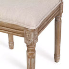 Lot de 2 chaises de salle à manger tapissées en bois et cannage style campagne française Regina - Christopher Knight Home