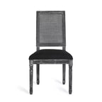 Lot de 2 chaises de salle à manger tapissées en bois et cannage style campagne française Regina - Christopher Knight Home