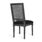 Lot de 2 chaises de salle à manger tapissées en bois et cannage style campagne française Regina - Christopher Knight Home