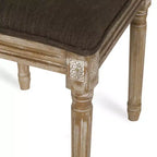Lot de 2 chaises de salle à manger tapissées en bois et cannage style campagne française Regina - Christopher Knight Home