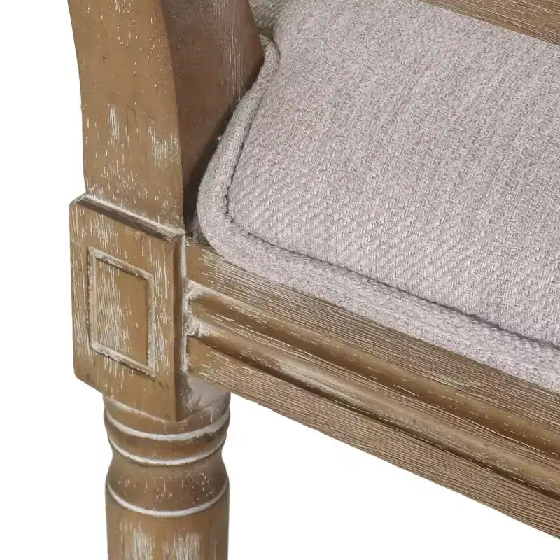 Lot de 2 chaises de salle à manger tapissées en bois et cannage style campagne française Regina - Christopher Knight Home