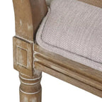 Lot de 2 chaises de salle à manger tapissées en bois et cannage style campagne française Regina - Christopher Knight Home