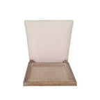 Lot de 2 chaises de salle à manger tapissées en bois et cannage style campagne française Regina - Christopher Knight Home
