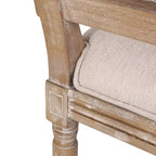 Lot de 2 chaises de salle à manger tapissées en bois et cannage style campagne française Regina - Christopher Knight Home