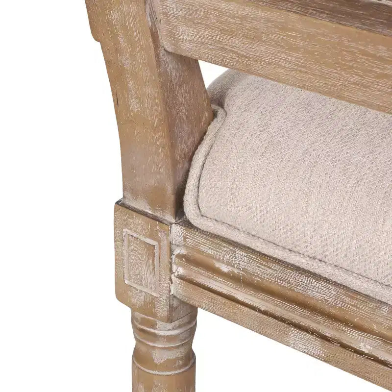 Lot de 2 chaises de salle à manger tapissées en bois et cannage style campagne française Regina - Christopher Knight Home