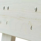 Max & Lily Struttura Letto Matrimoniale, Letto a Piattaforma in Legno Massello Stile Rustico con Testiera a Doghe