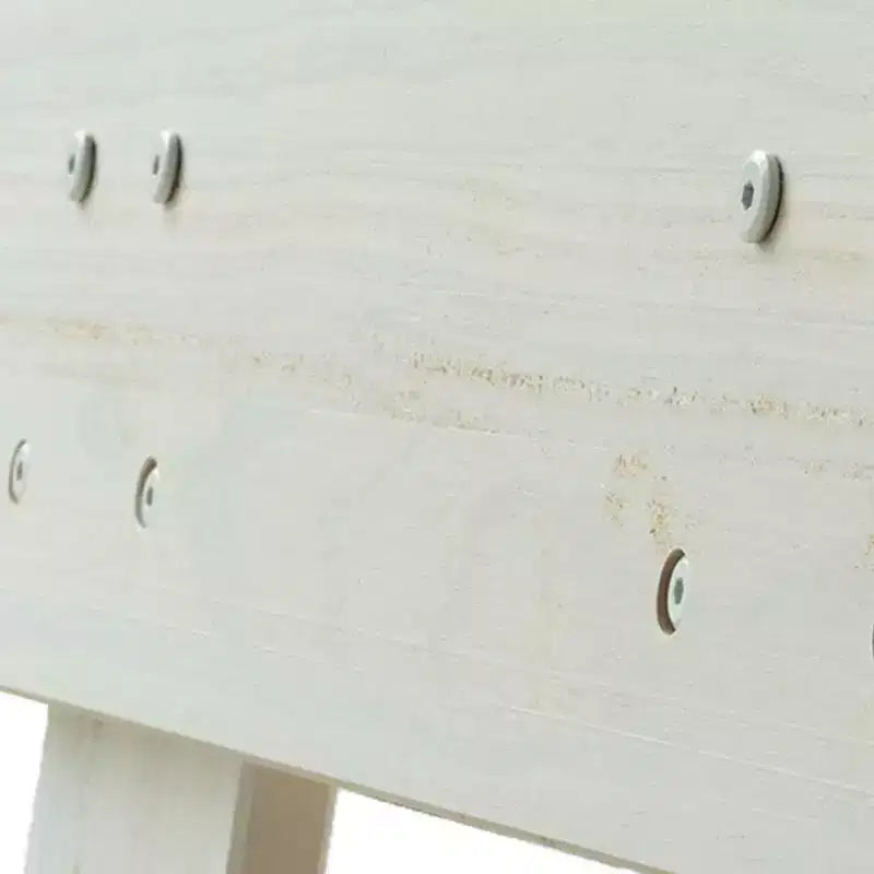 Max & Lily Struttura Letto Matrimoniale, Letto a Piattaforma in Legno Massello Stile Rustico con Testiera a Doghe