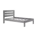 Max & Lily Struttura Letto Matrimoniale, Letto a Piattaforma in Legno Massello Stile Rustico con Testiera a Doghe