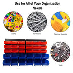 Fleming Supply Scaffale Organizer da Parete con 30 Scomparti - Rosso/Blu
