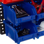 Fleming Supply Scaffale Organizer da Parete con 30 Scomparti - Rosso/Blu