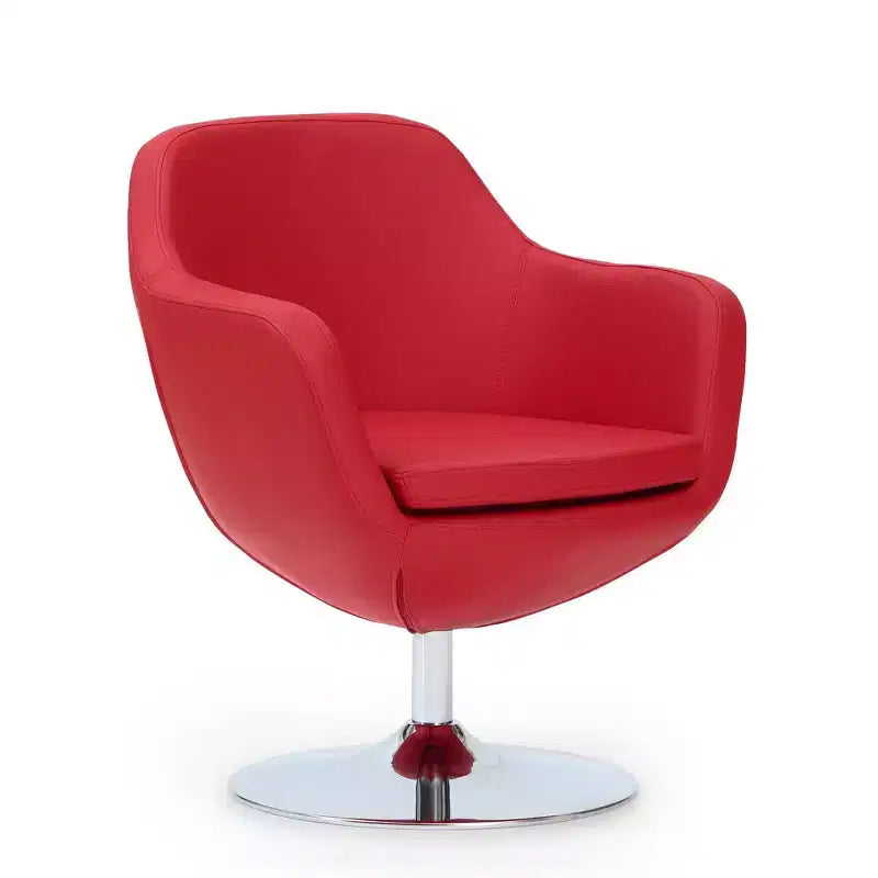Poltrona girevole Caisson in similpelle - Manhattan Comfort