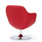Poltrona girevole Caisson in similpelle - Manhattan Comfort