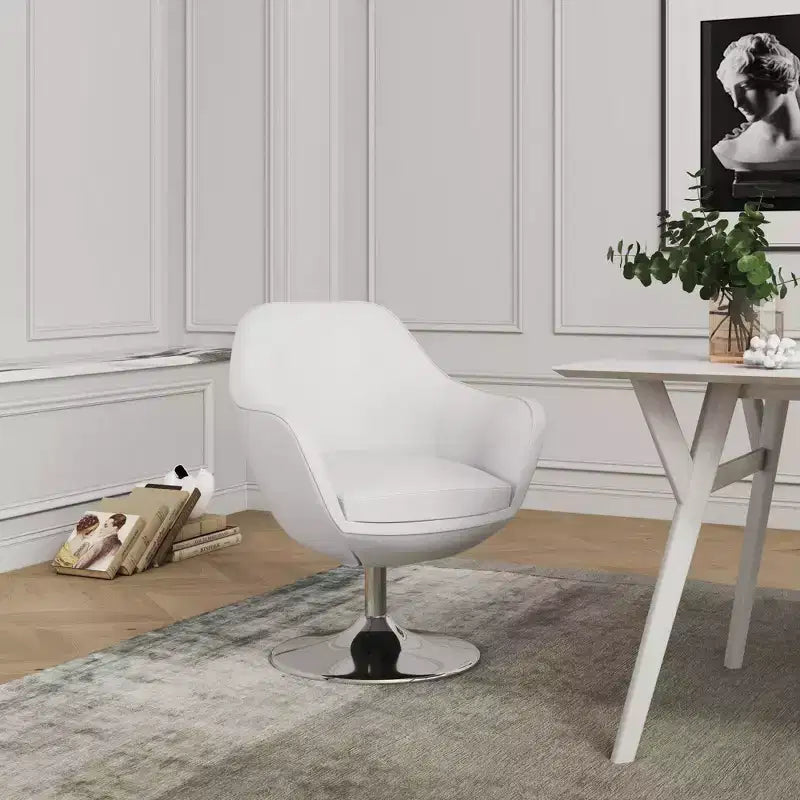 Poltrona girevole Caisson in similpelle - Manhattan Comfort