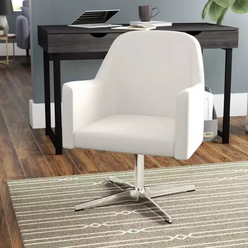 Pelo Sedia girevole regolabile in altezza in ecopelle - Manhattan Comfort