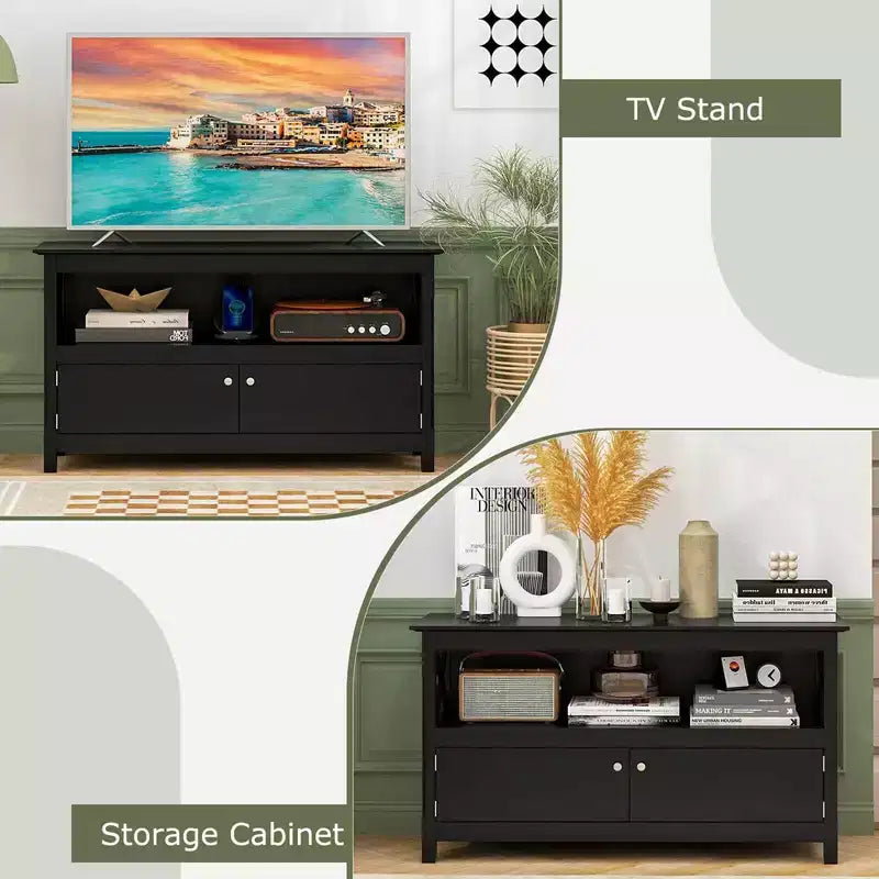Costway Mobile TV Autoportante in Legno Consolle TV Media e Intrattenimento