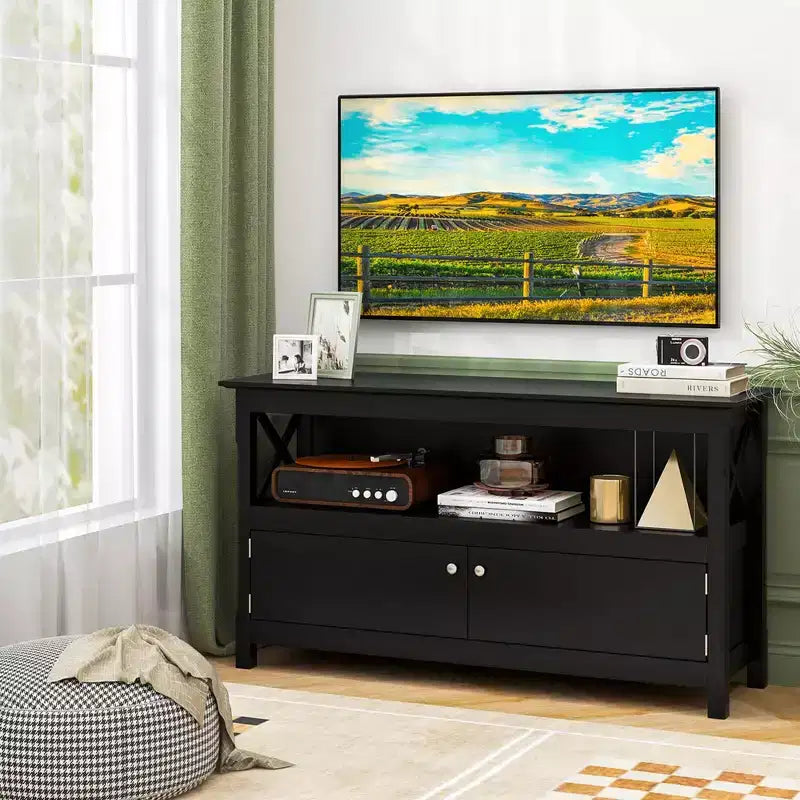 Costway Mobile TV Autoportante in Legno Consolle TV Media e Intrattenimento