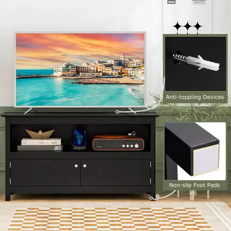 Costway Mobile TV Autoportante in Legno Consolle TV Media e Intrattenimento
